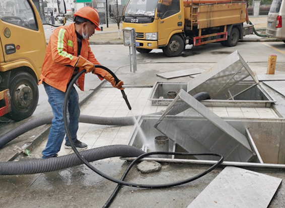 渔洋镇隔油池清理